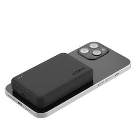 Powerbank Celly 10000 mAh, 20 W, kompatibilný s MagSafe, USB-C čierna

