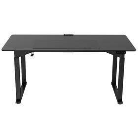 Pracovný stôl ULTRADESK UPLIFT, 160×75 cm, 74-116 cm, XXL mouse pad čierna farba
