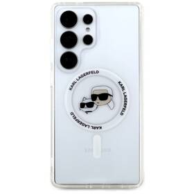 Kryt na mobil Karl Lagerfeld IML K&CH Heads MagSafe na Samsung Galaxy S25 Ultra priehľadný

