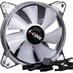 Ventilátor 1stCOOL AURA EVO Crystal ARGB PWM priehľadný

