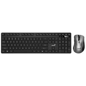 Klávesnica s myšou Genius KM-8216S, bezdrôtový set 2,4 GHz, copilot, USB, CZ+SK layout čierna

