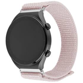 Remienok FIXED Nylon Sporty Strap na Garmin Quick Release 20mm ružový

