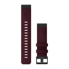 Remienok Garmin QuickFit 22, nylonový, červený, čierna pracka vínový

