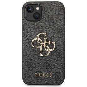 Kryt na mobil Guess 4G Metal Logo na Apple iPhone 14 sivý

