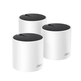 Kompletný Wi-Fi systém TP-Link Deco X55, WiFi6 AX3000 Ai-Driven (3 ks) biely

