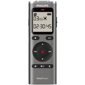 Diktafón Philips DVT1170 čierny/strieborný

