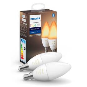 Inteligentná žiarovka Philips Bluetooth, 6W, E14, White Ambiance, 2ks 

