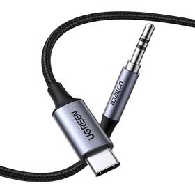 Kábel UGREEN USB-C/3.5mm Jack, 1m čierny

