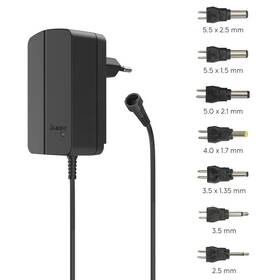 Sieťový adaptér Hama univerzálna 9-24 V, 24 W, nastaviteľný, 7 konektorov 
