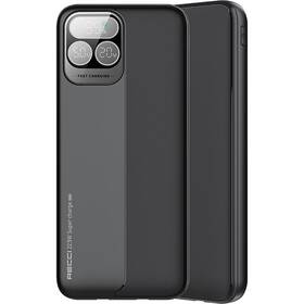 Powerbank Recci RPB-P36 USB/USB-C/Lightning PD 10 000 mAh čierna

