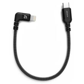Kábel ADAM Elements PeAk II LC30B MFi Lightning/USB-C, 0,3 m čierny

