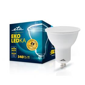 LED žiarovka ETA EKO LEDka bodová 4W, GU10, teplá biela 

