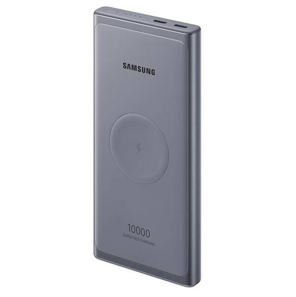Powerbank Samsung 10 000mAh, USB-C 25W, bezdrátové nabíjení sivá

