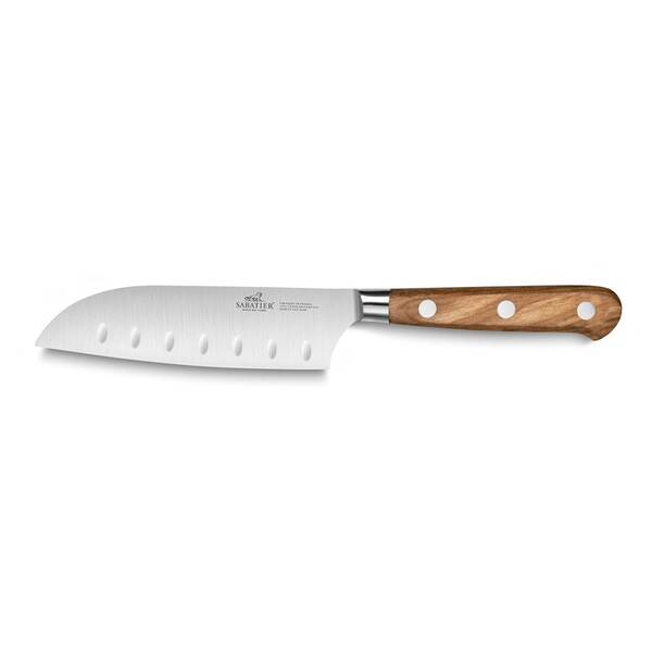 Nôž SANTOKU Lion Sabatier 834885, 13 cm hnedý/drevený

