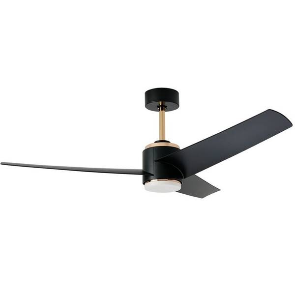 LED stropné svietidlo IMMAX NEO LITE BEAUTY SMART LED s ventilátorom, 18W, Wi-Fi, TUYA čierne/zlaté

