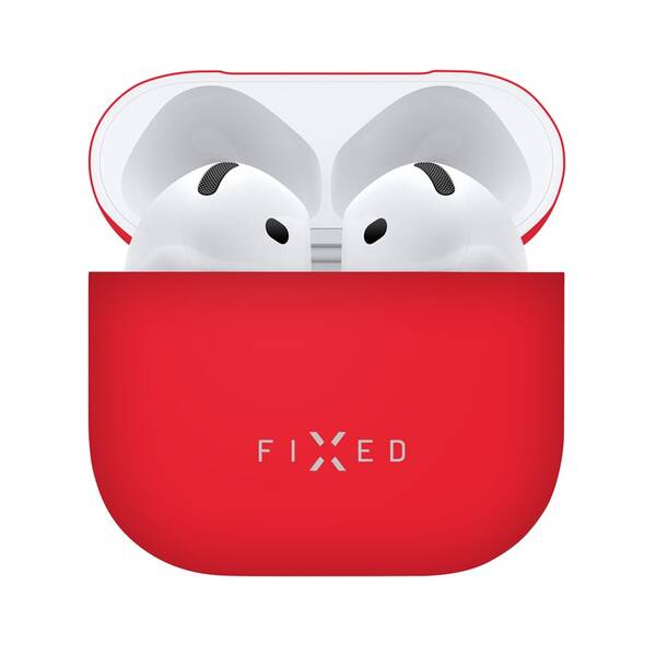 Puzdro FIXED Ultratenké púzdro Silky pre Apple AirPods 4 červené

