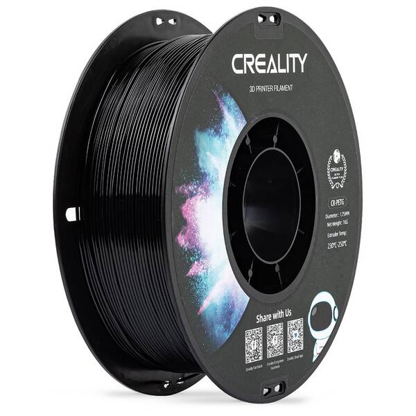 Tlačová struna (filament) Creality CR-PETG 1kg čierny

