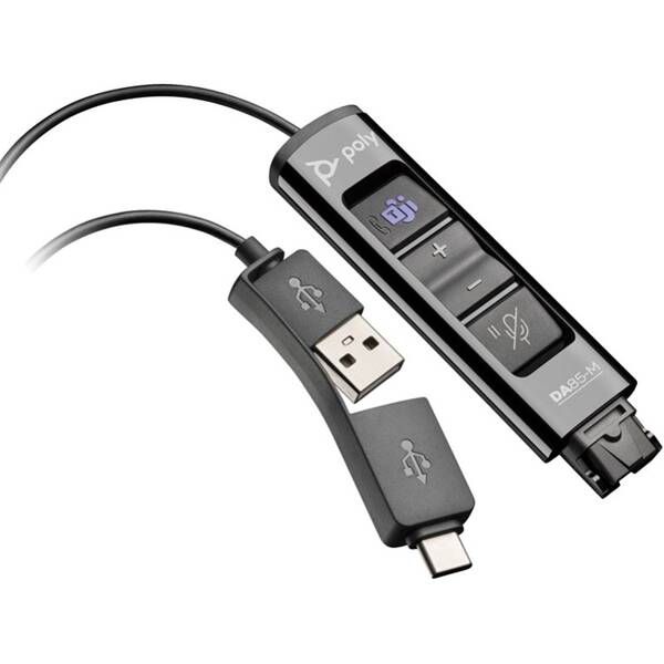 Adaptér HP Poly DA85-M USB na QD čierny

