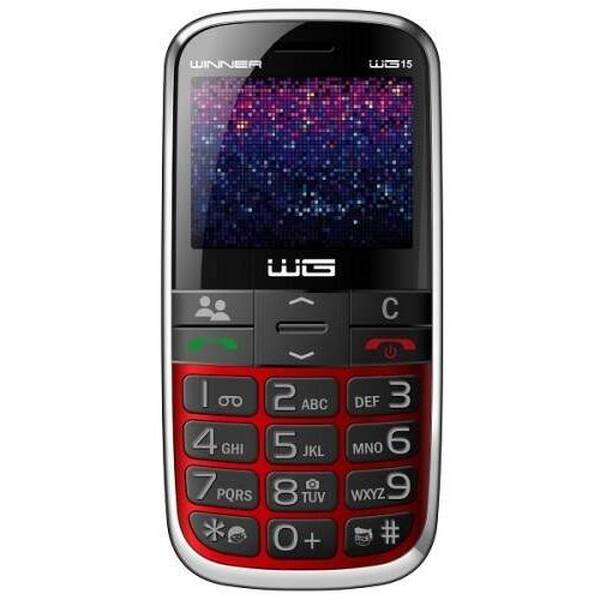 Mobilný telefón Winner WG15 C červený

