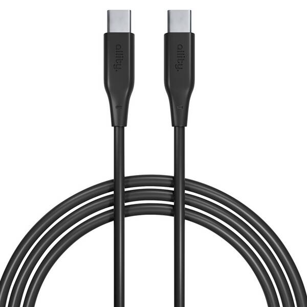Kábel Allity AUC-02, 60W, USB-C/USB-C, 2m čierny

