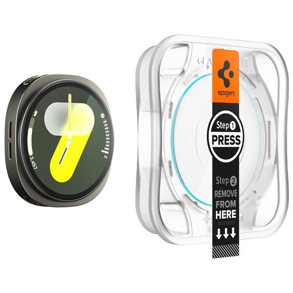 Tvrdené sklo Spigen tR EZ Fit na Samsung Galaxy Watch 8 (44mm) (2 ks) priehľadné

