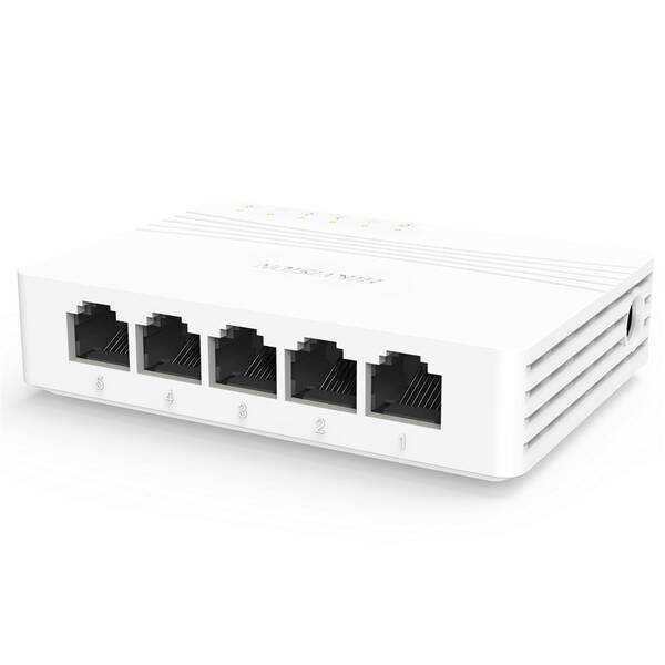 Switch Hikvision DS-3E0505D-E biely

