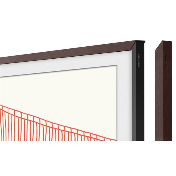 Výmenný rámček Samsung pre Frame TV s uhlopriečkou 55" (2021), Rovný design hnedý

