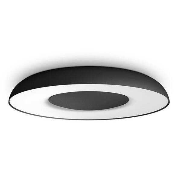 LED stropné svietidlo Philips Still White Ambiance, kruhové 39cm čierne

