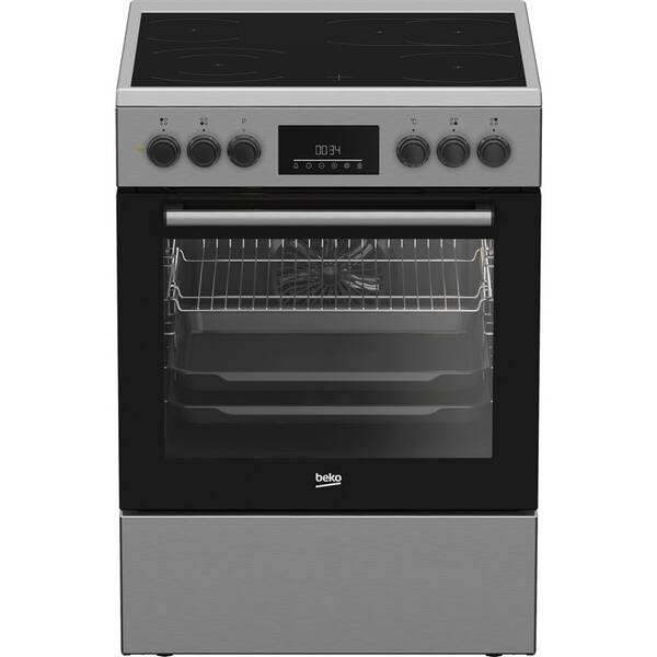 Sklokeramický sporák Beko FBM67320XS nerez

