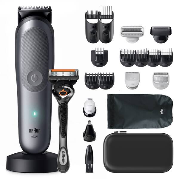 Zastrihávač multifunkčný Braun AIO9500 sivý

