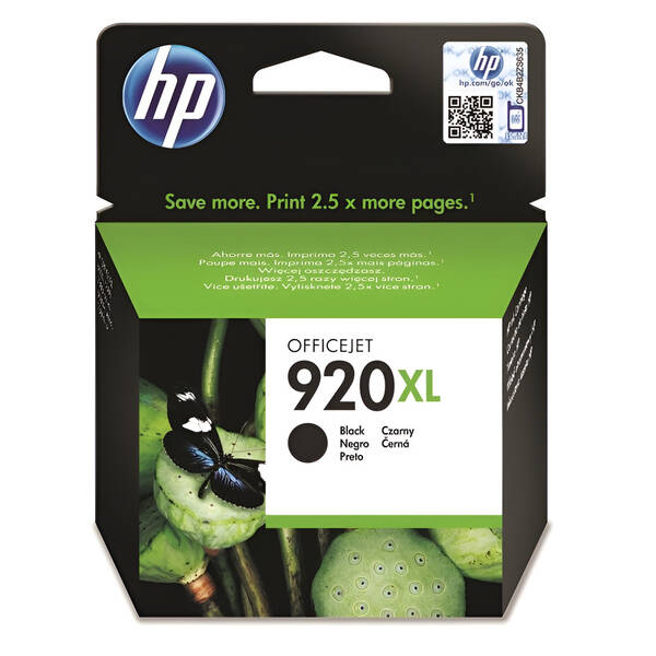 Cartridge HP 920XL, 1 200 strán čierna

