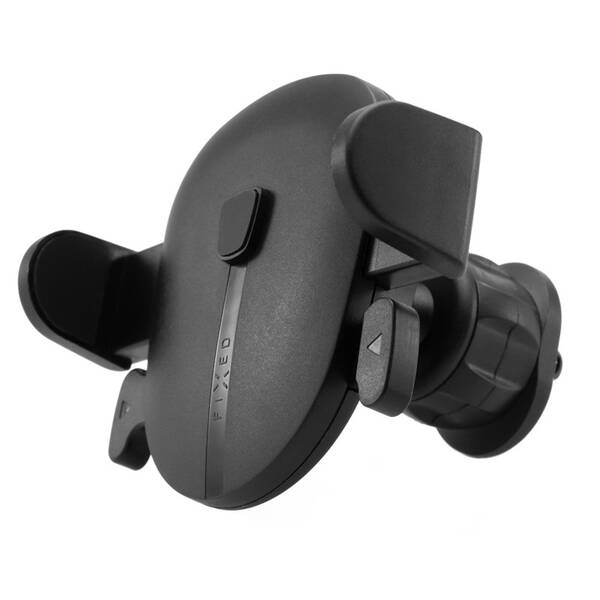 Držiak na mobil FIXED Click Lock s háčikovým uchytením do mriežky ventilácie čierny

