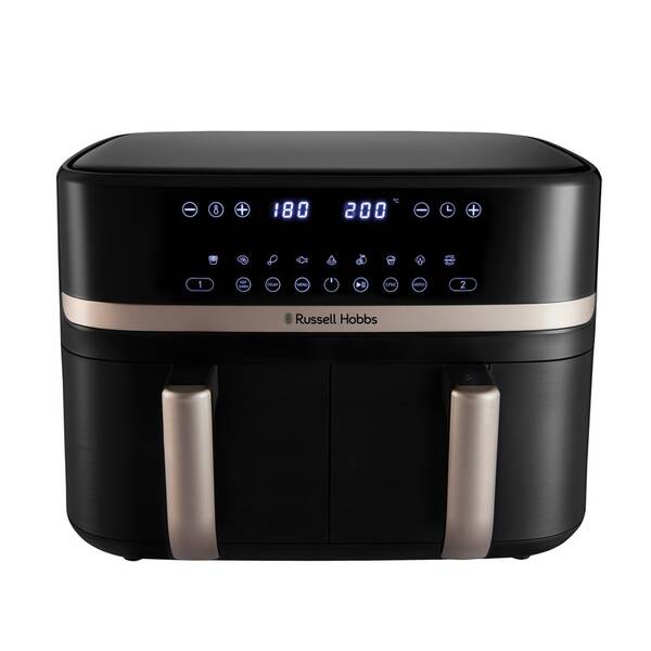 Fritéza teplovzdušná RUSSELL HOBBS 27680-56 Dual Basket, 9 l čierna

