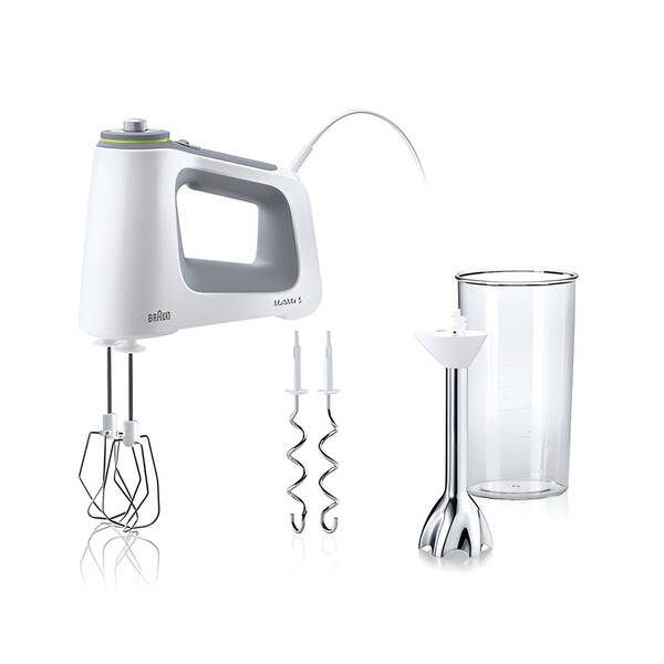 Ručný šľahač Braun HM5107WH sivý/biely

