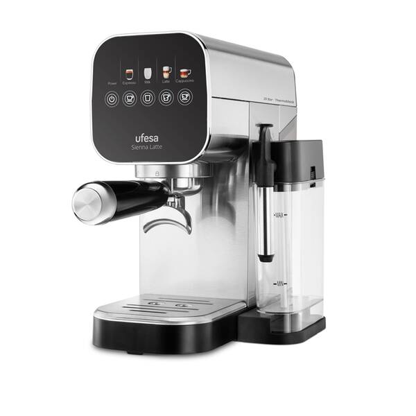 Pákový kávovar UFESA Sienna Latte čierny/nerez

