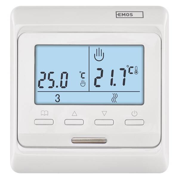 Termostat EMOS podlahový, programovateľný, drôtový, P5601UF 

