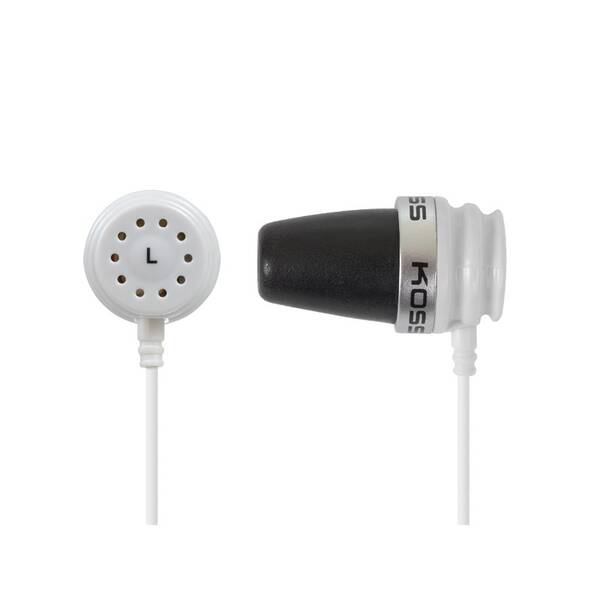 Slúchadlá Koss Spark Plug (doživotná záruka) biela

