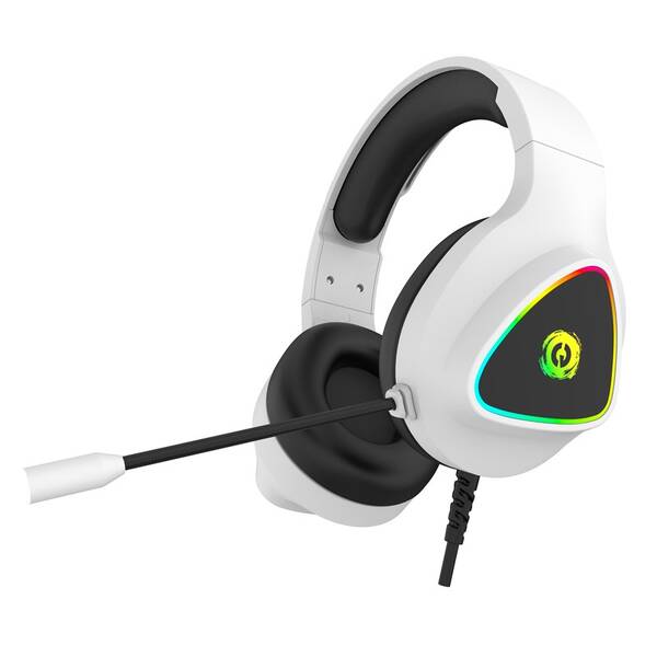 Headset Canyon Shadder GH-6, RGB podsvietenie, USB + 3,5 mm jack, 2m kábel biely

