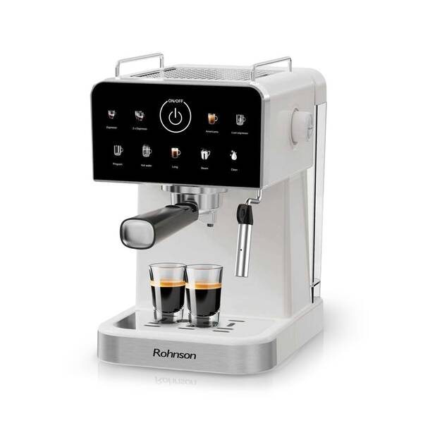 Pákový kávovar Rohnson R-98033C Hot & Cold biely

