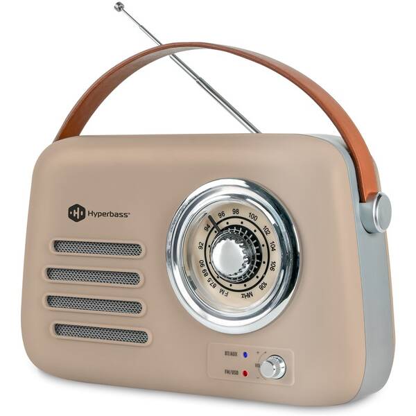 Rádioprijímač Connect IT Hyperbass RetroBEAT béžový

