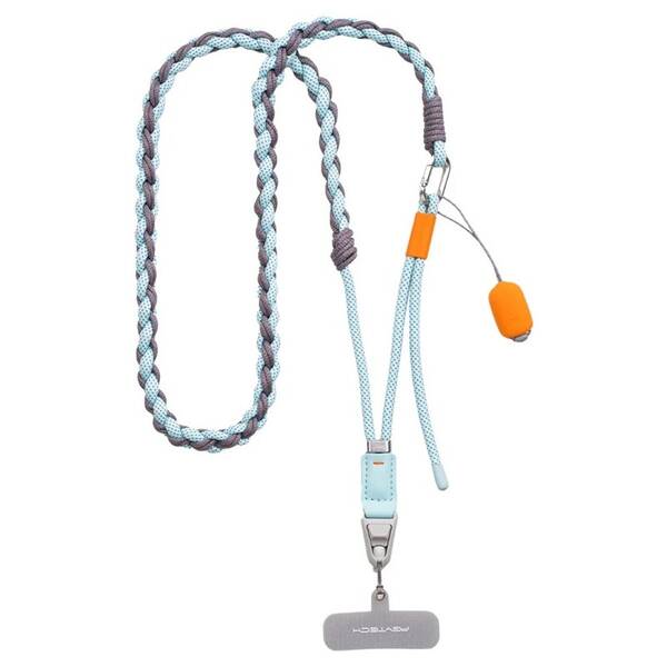 Popruh na krk PGYTECH LinkGo Phone Photography Strap Braided sivý/modrý

