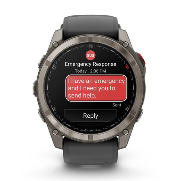 Inteligentné hodinky Garmin fenix 8 Pro 51 mm AMOLED Sapphire - Titanium / Graphite Silicone Band 

