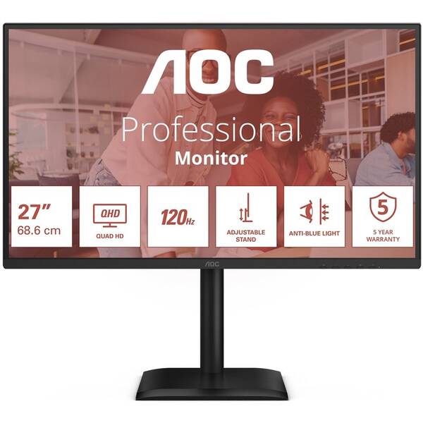 Monitor AOC Q27E4CV čierny

