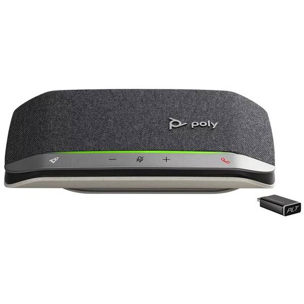 Konferenčný mikrofón HP Poly Sync 20+, USB-C, adaptér BT600 strieborný

