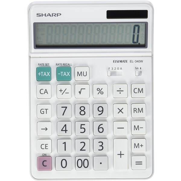 Kalkulačka Sharp EL340W biela

