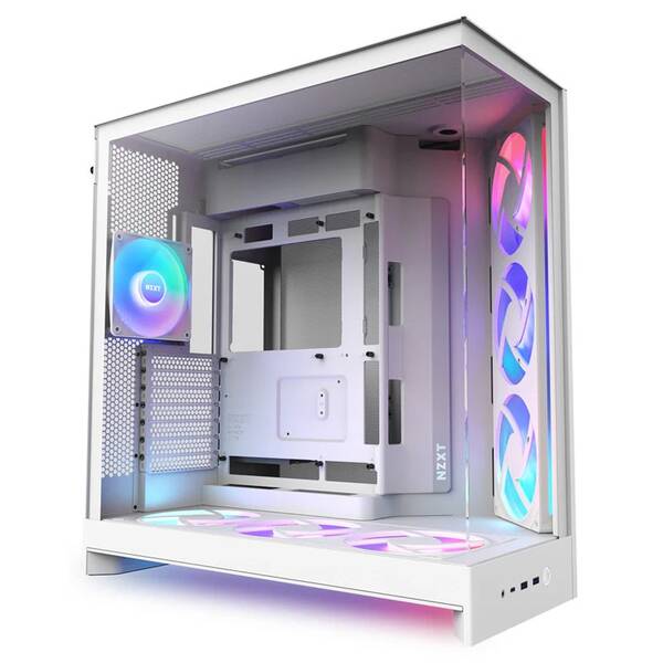 Case NZXT H9 Flow RGB+ biela

