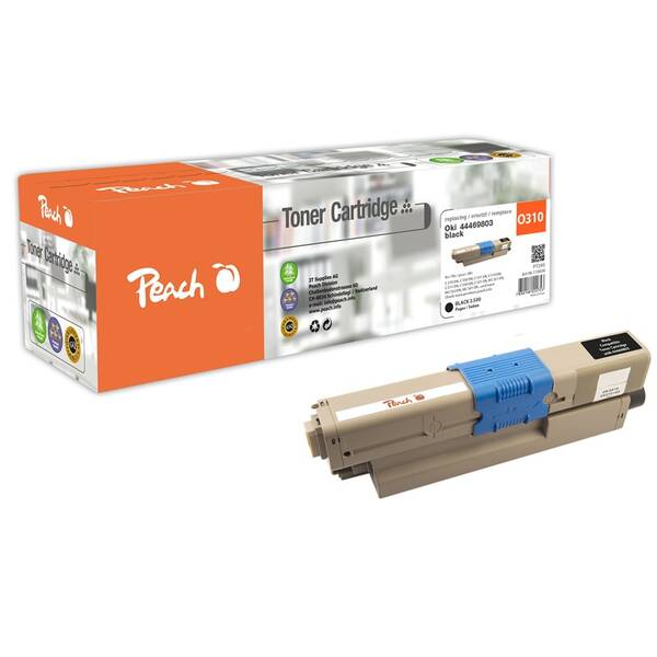 Toner Peach OKI 44469803, 3500 strán čierny

