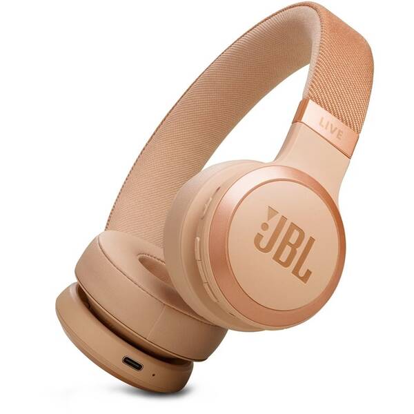 Slúchadlá JBL Live 670NC béžová

