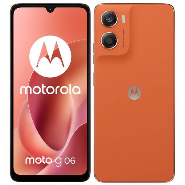 Mobilný telefón Motorola Moto G06 4 GB / 128 GB oranžový

