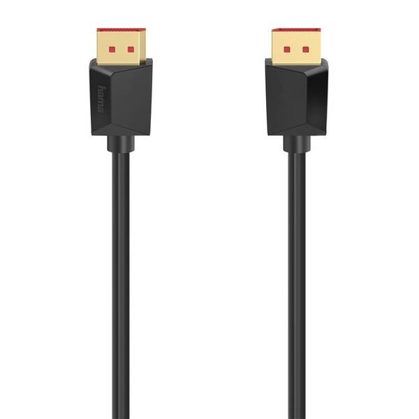 Kábel Hama DisplayPort/DisplayPort, 1.4 UHD/8K, 2 m čierny

